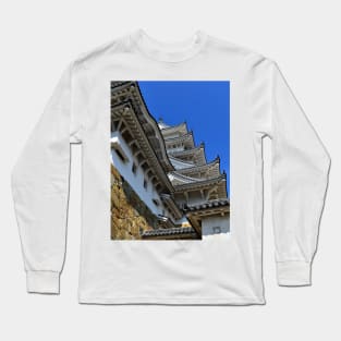 Himeji Castle Roofs, Japan Long Sleeve T-Shirt